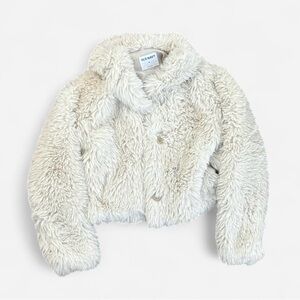 Women’s Old Navy Cream Faux Fur Jacket